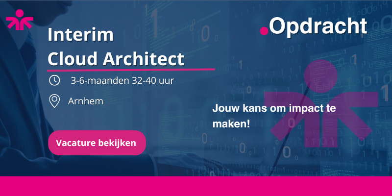 Opdracht Cloud Architect en leid een organisatie door een complexe cloud-transitie. Breng structuur, en maak impact! Solliciteer nu.